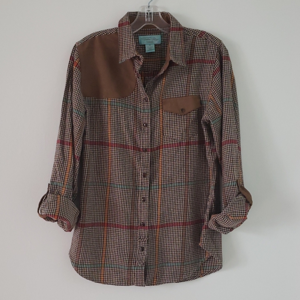 Tasha Polizzi Flannel Plaid Pearl Snap Shirt
